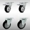 Service Caster 4 Inch SS Black Polyurethane Top Plate Caster Total Lock Brakes SCC, 2PK SCC-SSTTL20S414-PPUB-BLK-2-S-2 - alternate 6